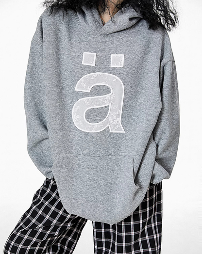 ♀One Letter Logo Hoodie