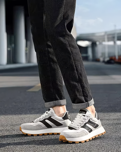 ♂Retro Runner Beige Sneakers