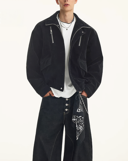 ♂♀Double Chest Zip Jacket