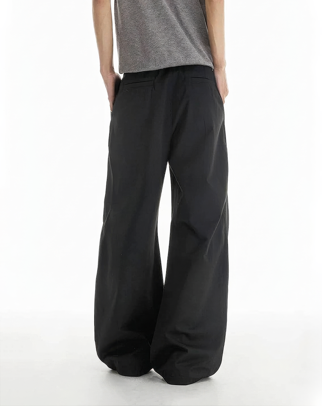 ♂♀Deep Pleated Wide Slacks