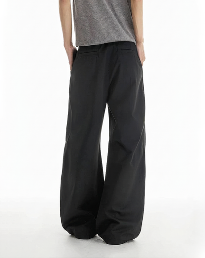 ♂♀Deep Pleated Wide Slacks