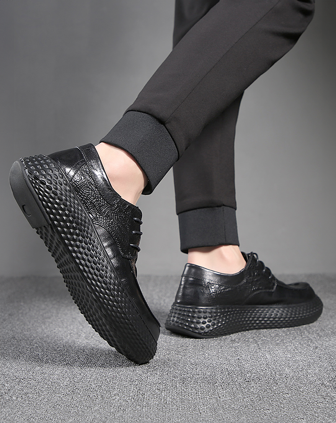 ♂Embossed Platform Shoes