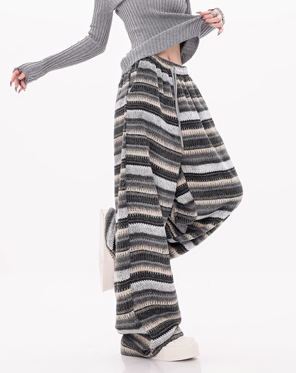 ♀Multi Stripe Lose Pants