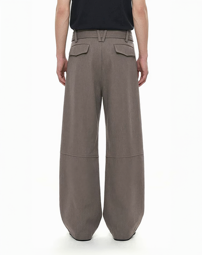 ♂♀Tie Belt Wide Trousers