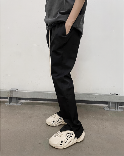 ♂Zip Split Hem Pants