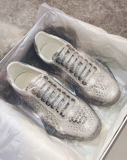 ♀Rhinestone Shiny Sneakers