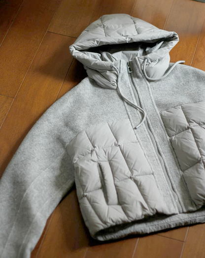 ♀Mixed Media Down Jacket
