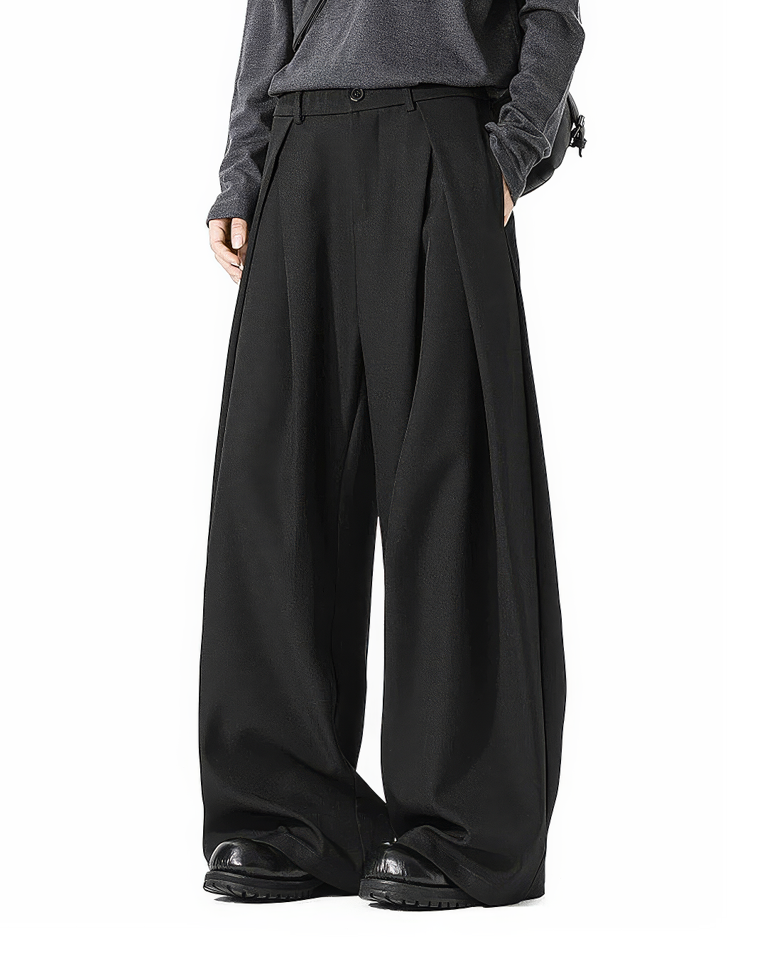 ♂Double Tuck Wide Slacks