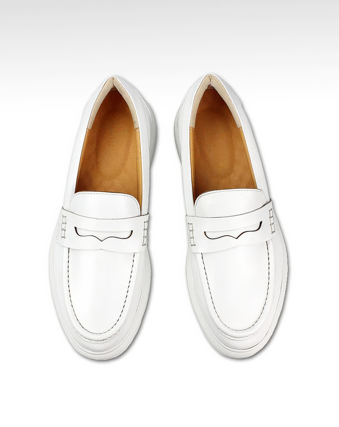 ♂♀本革／Chunky Sole Unisex Loafers