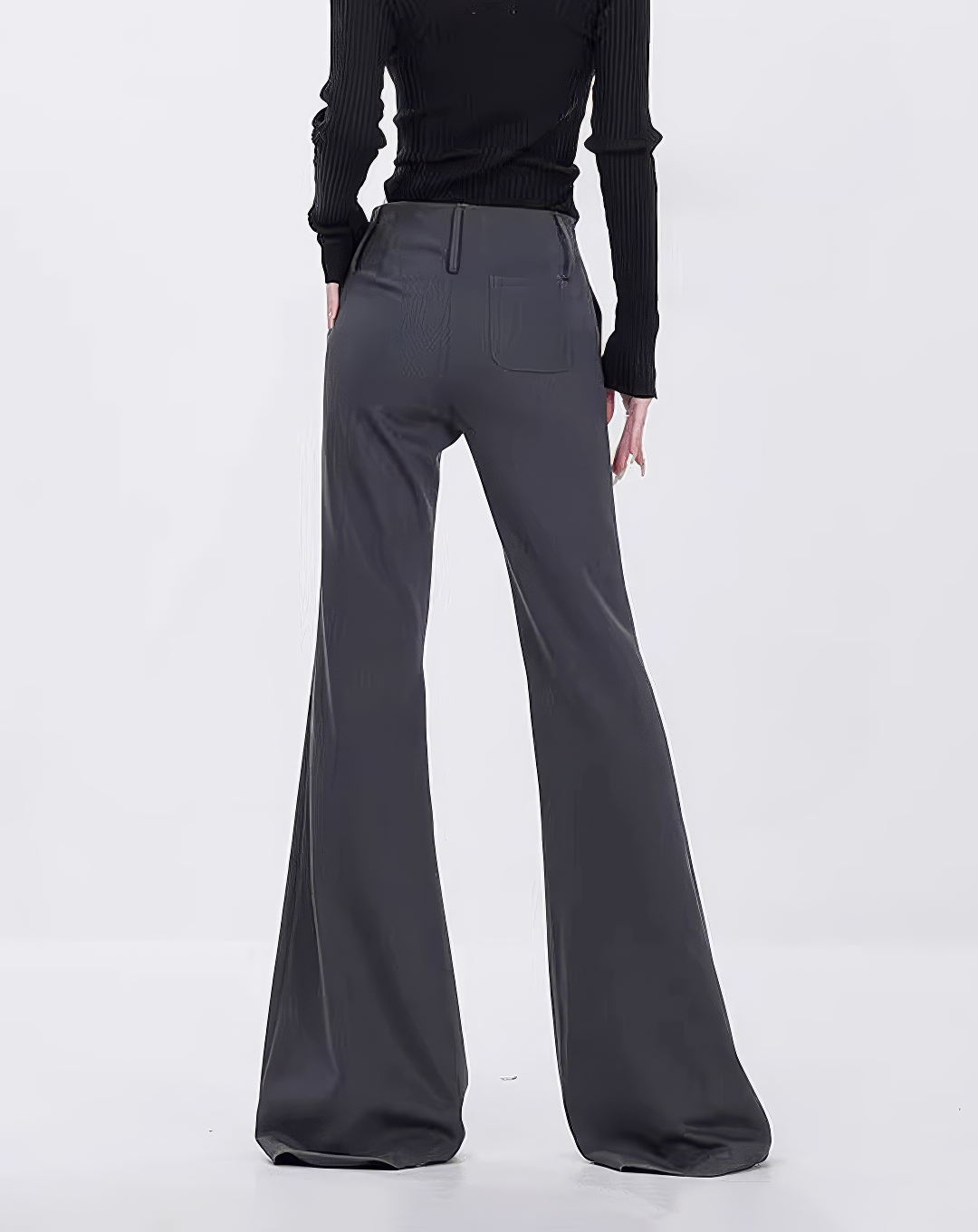 ♀Sculptural Flare Leg Pants