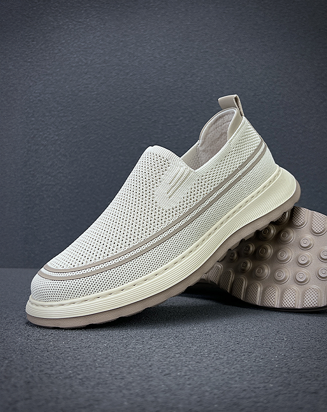 ♂♀Mesh flat Slip-ons