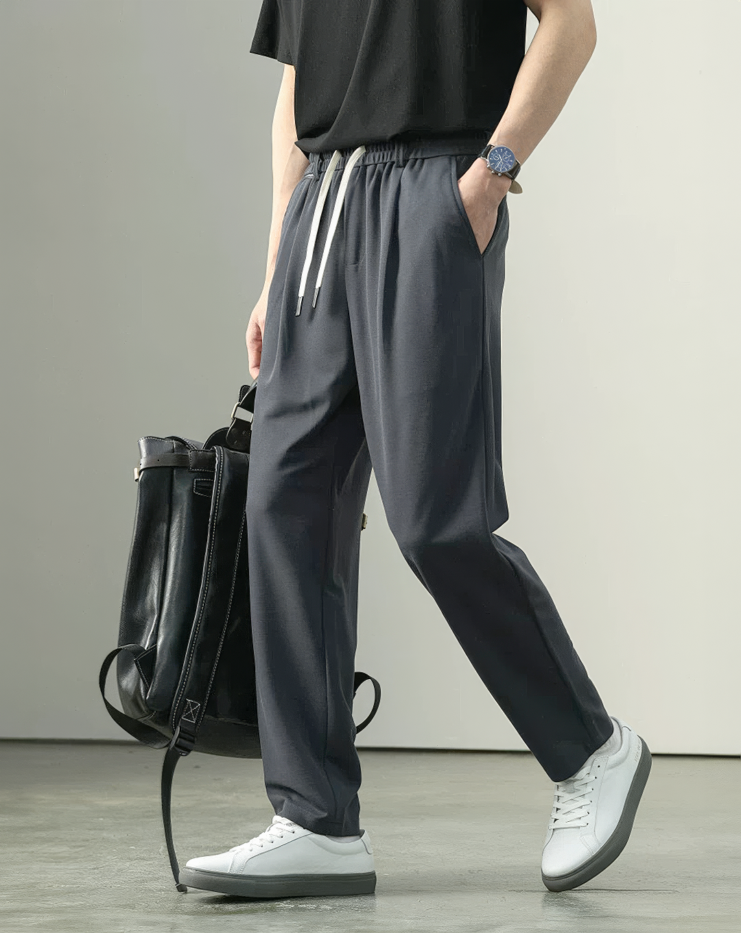 ♂Fluid Drape Casual Pants