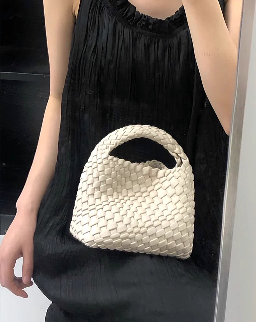 ♀Braided Leather Handbag