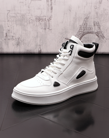 ♂♀High Top Leather Trainers