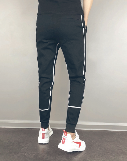 ♂Line Design Fitted Jogger Pants