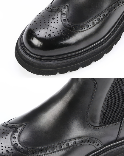 ♂本革／Wingtip Side Gore Boots