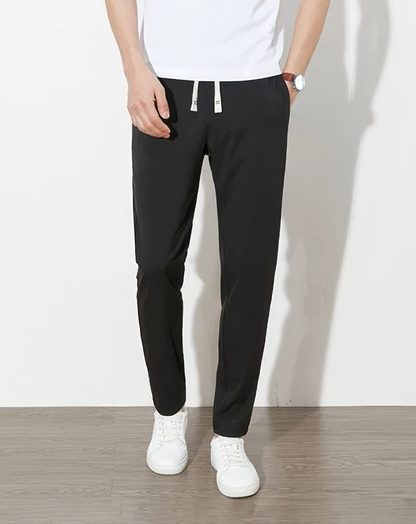 ♂Tapered Drawstring Casual Pants