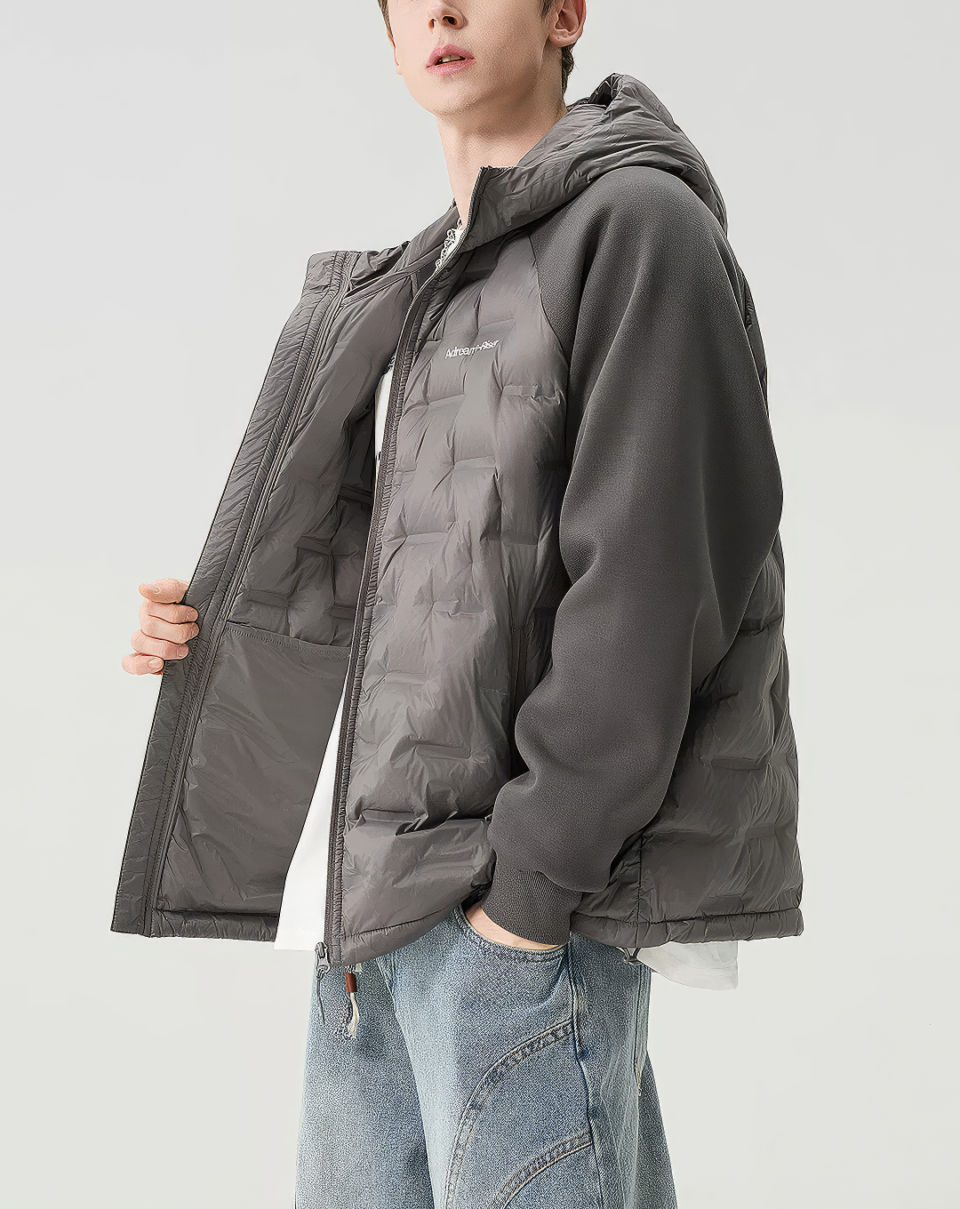 ♂Quilted Hybrid Puffer Jacket