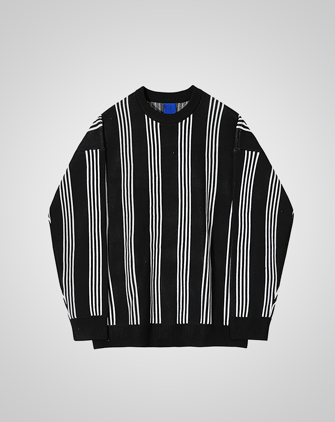 ♂Monotone Striped Sweater