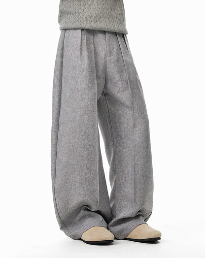 ♂♀Double Button Wide Trousers