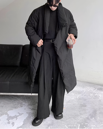 ♂Volume Shawl Wrap Coat