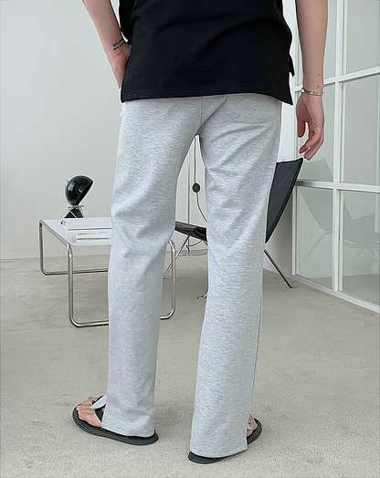 ♂Straight Fit Drawstring Pants