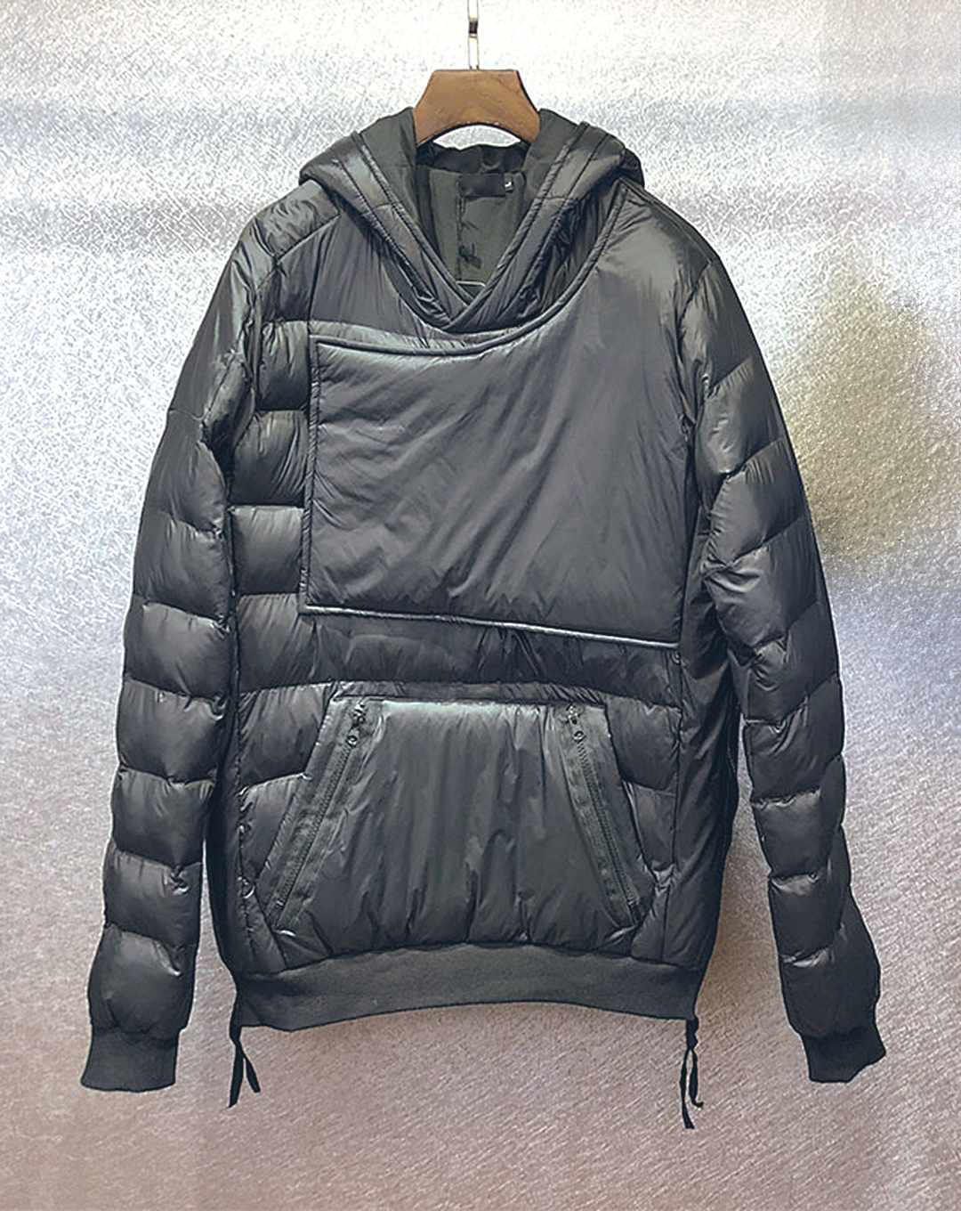 ♂Asymmetric Wrap Design Down Jacket