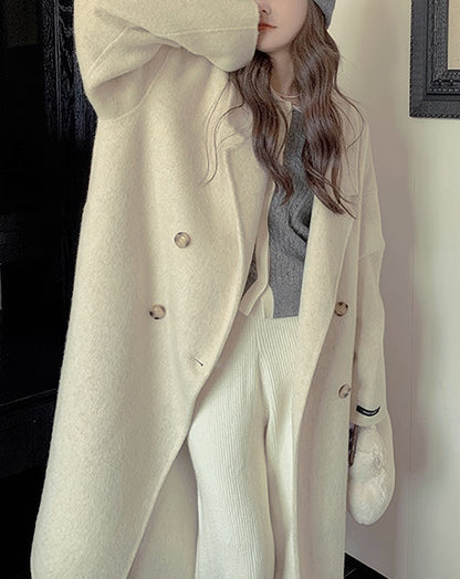 ♀Double Breasted Wool Coat