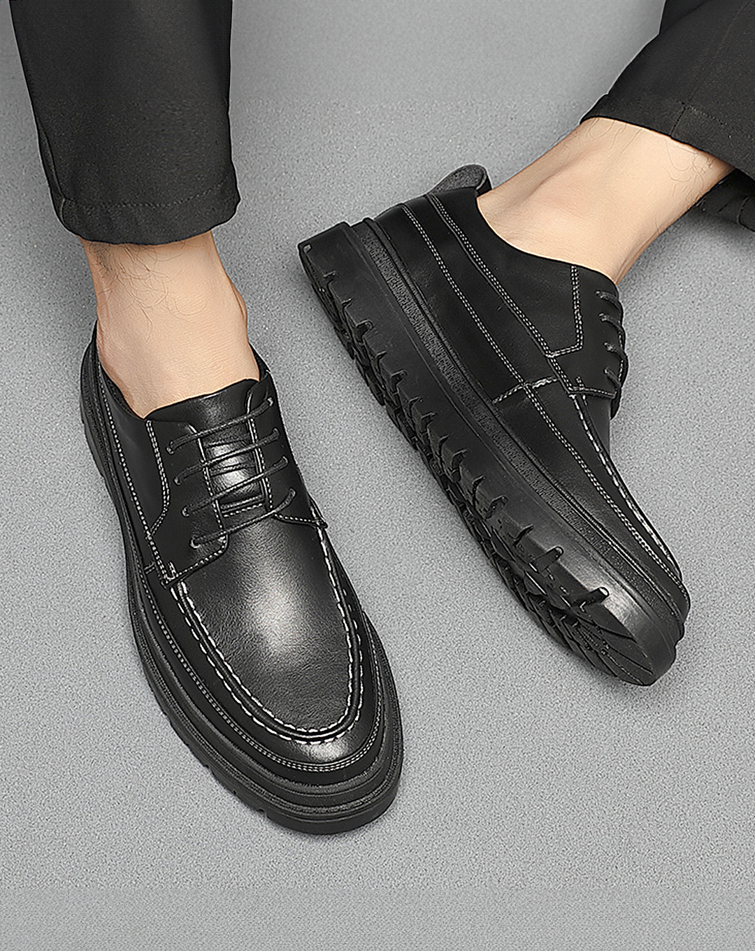 ♂Low-Cut Leather Shoes