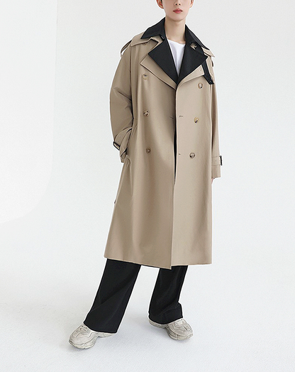 ♂Fake Layered Trench Coat