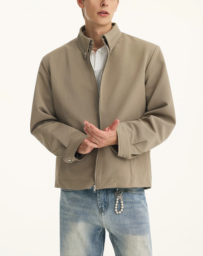 ♂♀Zip Minimal Outerwear