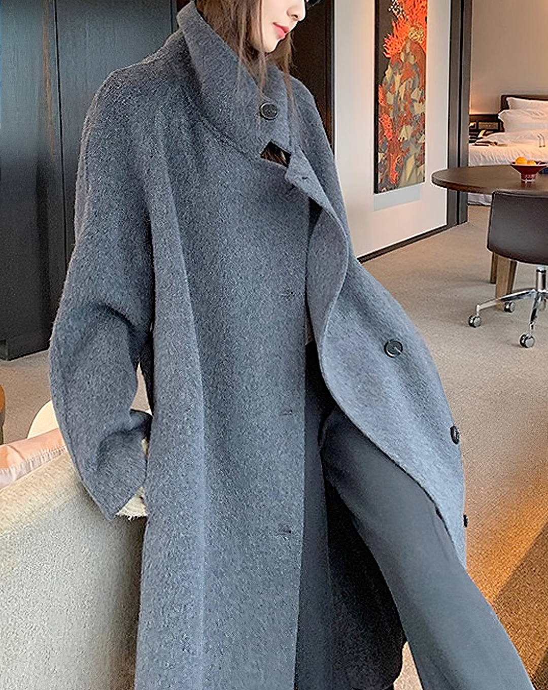 ♀Oversize Wool Coat