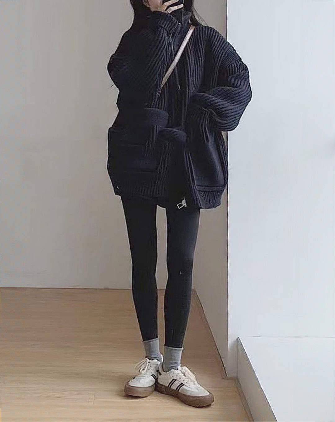 ♀Rib Knit Jacket