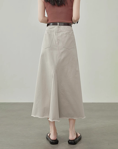 ♀A-Line Cotton Skirt