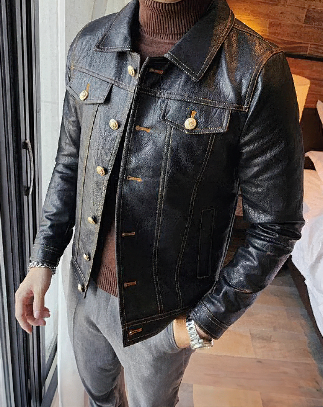 ♂Vintage Style Button Jacket