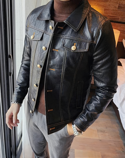 ♂Vintage Style Button Jacket