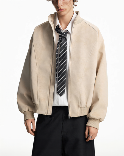 ♂♀Faux Suede Jacket