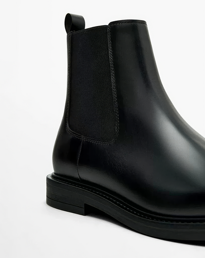 ♂本革／Classic Black Chelsea Boots