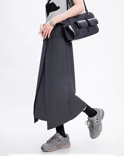 ♀Asymmetric Hem Skirt