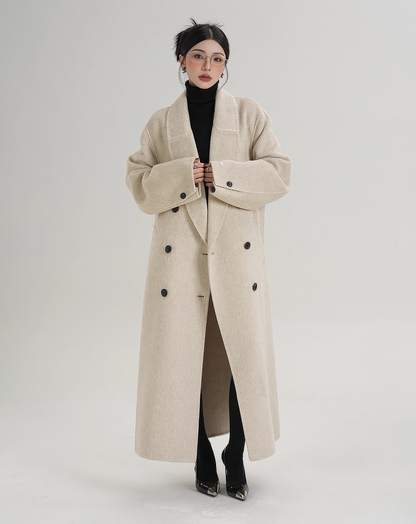 ♀Basic Oversized Double Coat