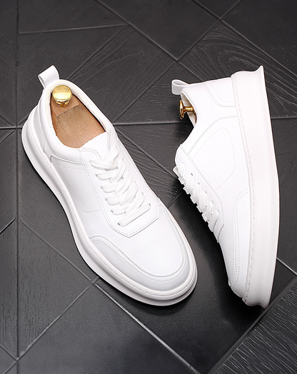 ♂♀White Low-Cut Sneakers