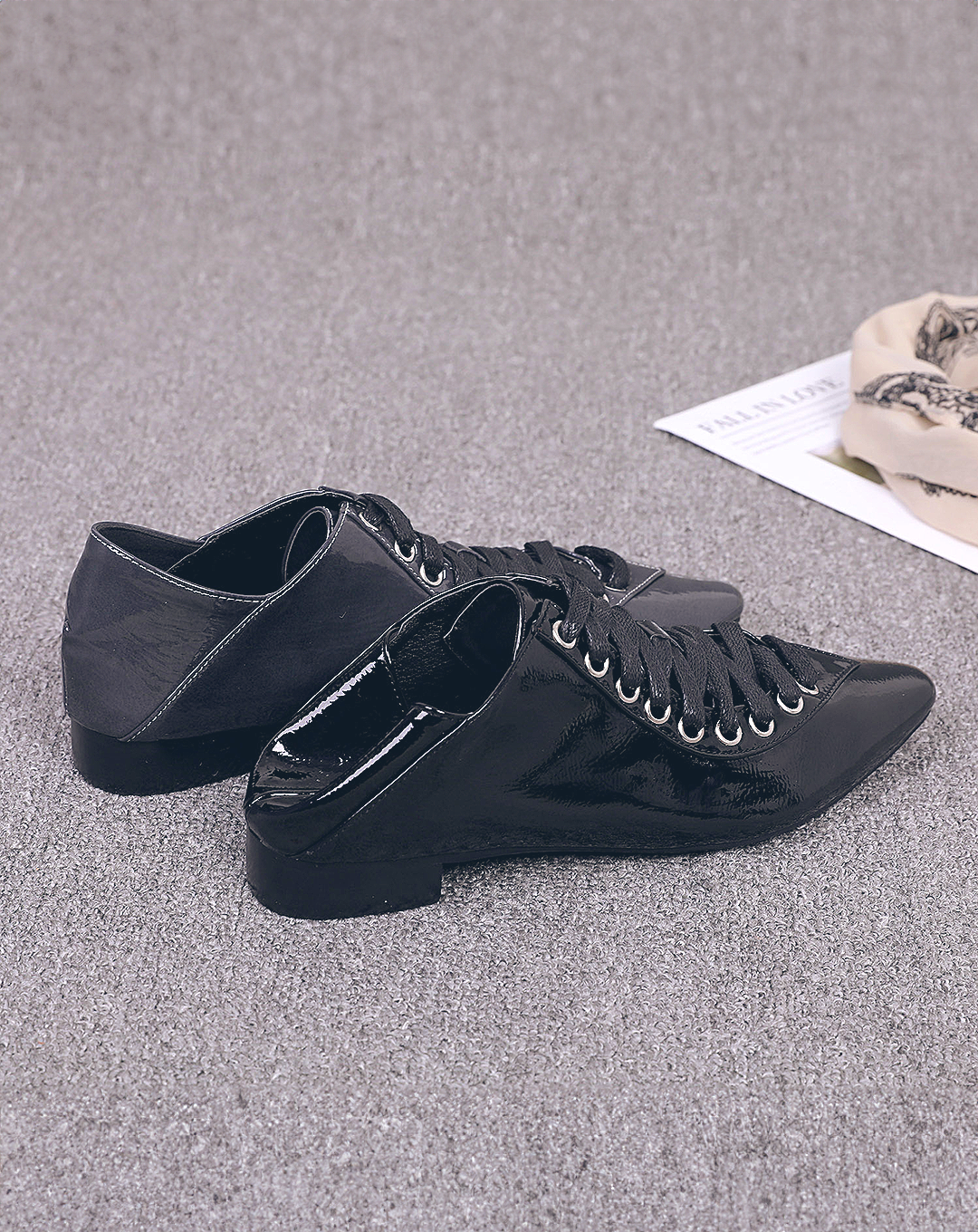 ♀Lace Up Flat Shoes