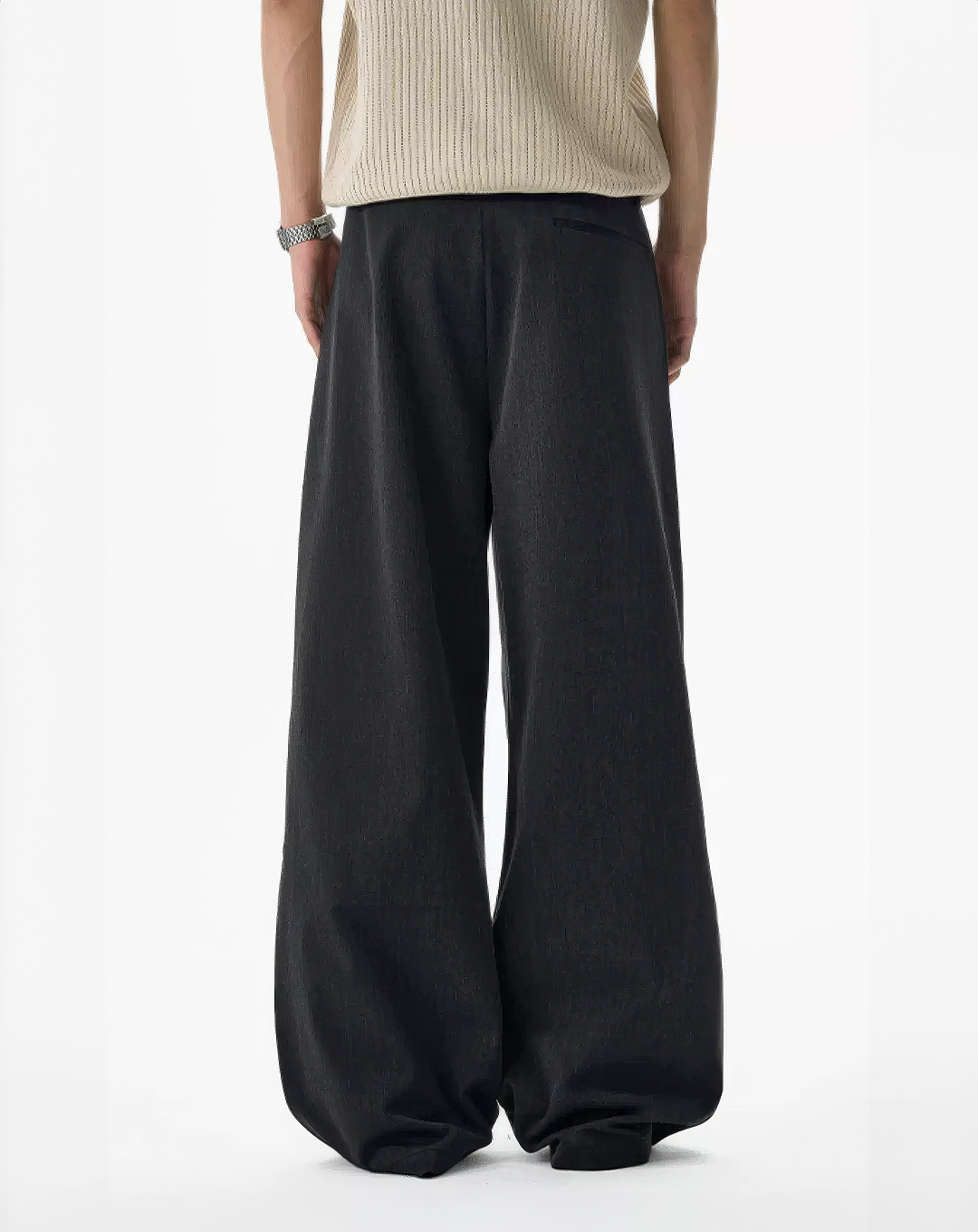 ♂♀Deep Tuck Wide Pants