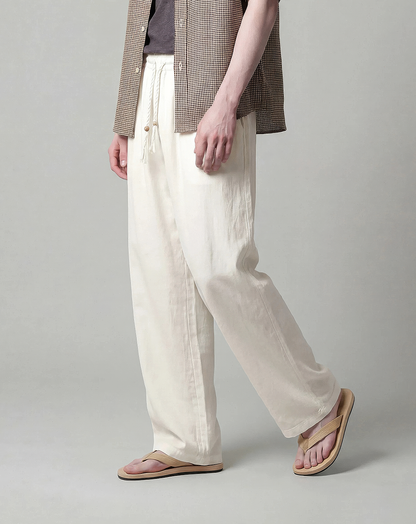 ♂♀Rope Drawstring Wide Pants