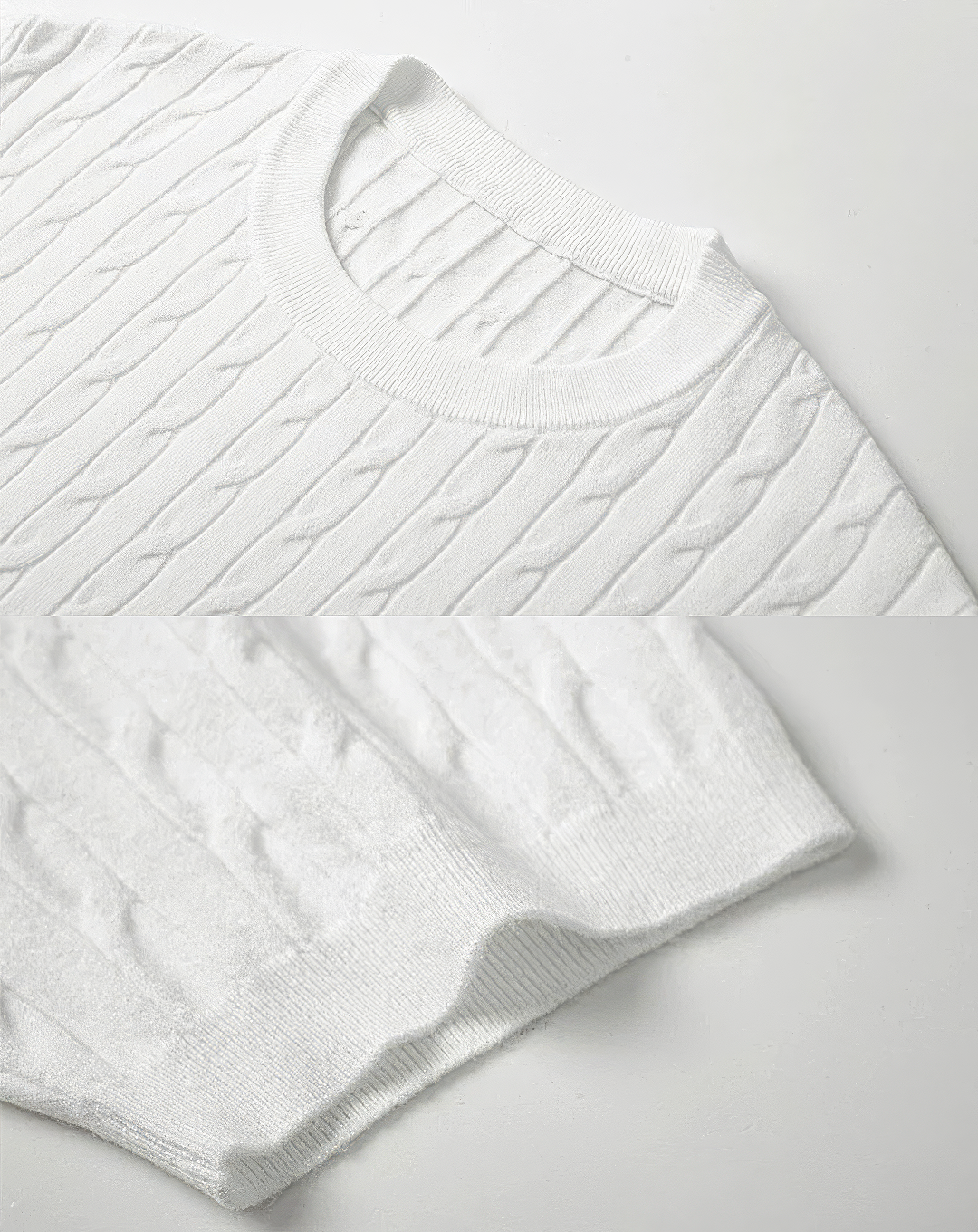 ♂Crew Neck Cable Knit