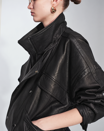 ♀本革／Double Riders Leather Jacket