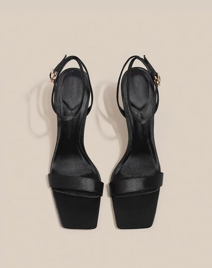 ♀Pristine Square Toe Sandals