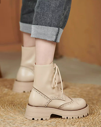 ♀本革／Classic Brogue Boots