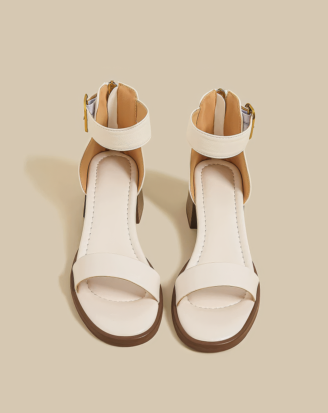 ♀Chunky Heel Strap Sandals
