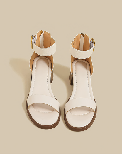 ♀Chunky Heel Strap Sandals